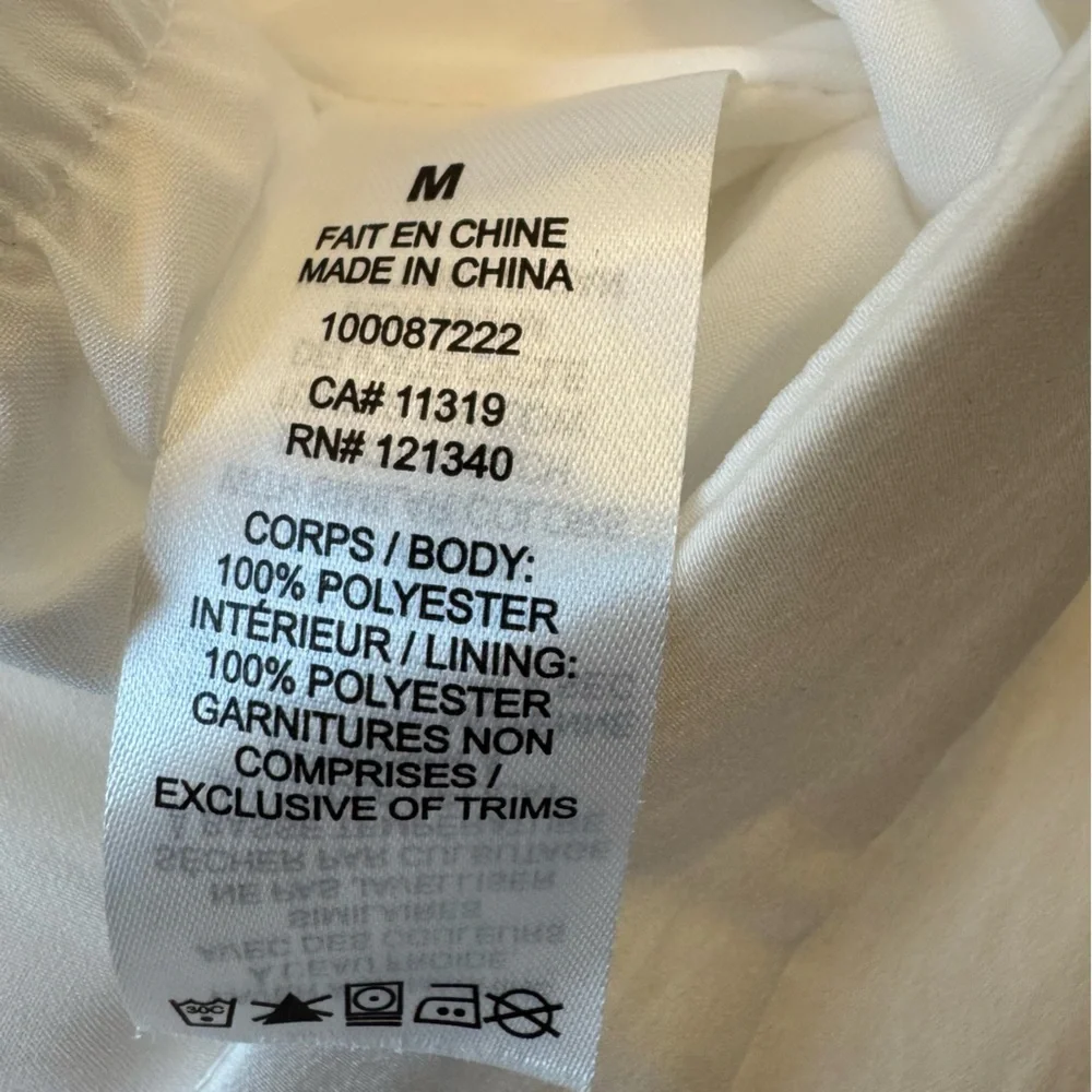 Dynamite White Wide-Leg Pants - Picture 6 of 6